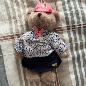 The Masters GOLF TOURNAMENT Ladies 10" TEDDY BEAR Hers Girl 2019 PLUSH w/ Dress